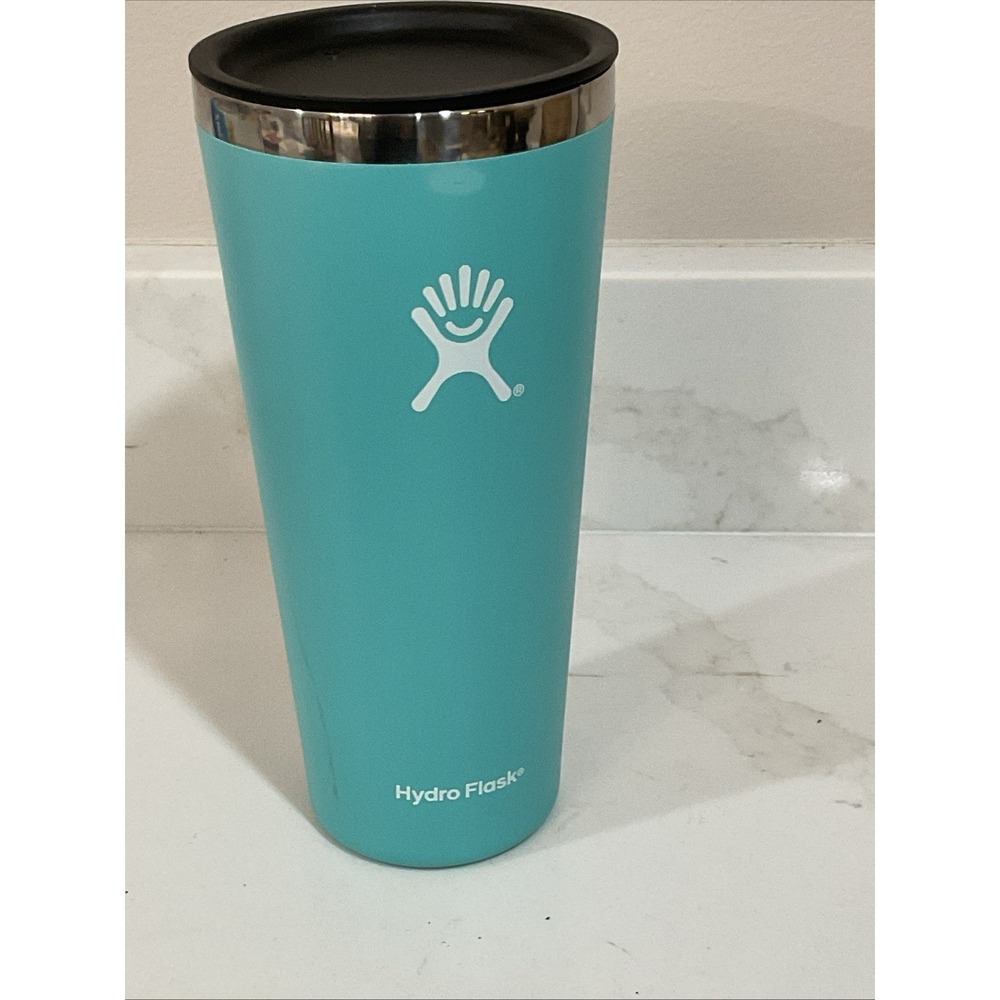 Hydro Flask All Around Stainless Steel Tumbler 32 Oz Teal W/ Black Lid